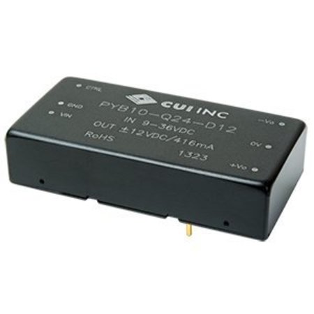 CUI INC DC to DC Converter, 48V DC to 12V DC, 10VA, 0 Hz PYB10-Q48-D12